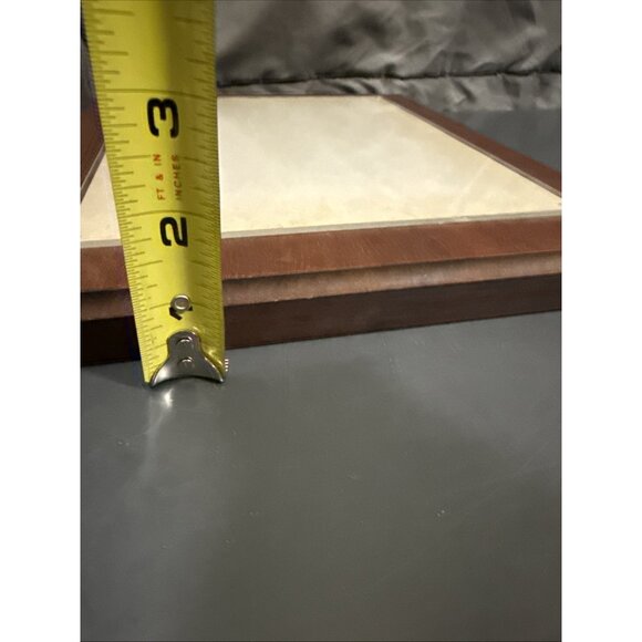 Vintage Solid Mahogany Wood Wall Plaque J. Hartley Company Inc. 10.5x12.5” - Picture 5 of 12